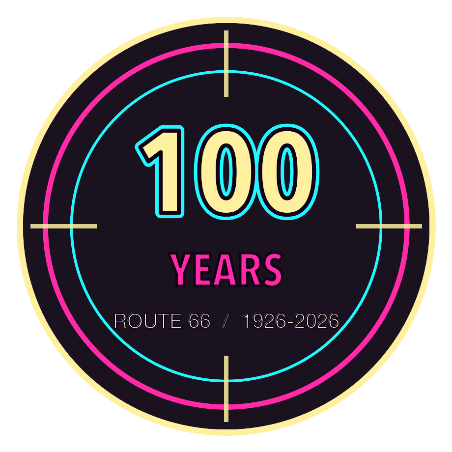 Route 66 100 years badge